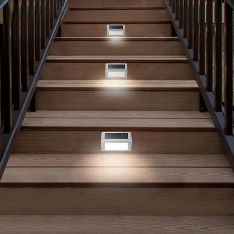 Single Row Installation solar stainless step lights