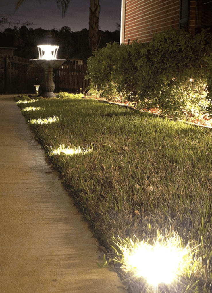 Outdoor Waterproof Grass Light Solar LED Ground Lights For Villa Garden