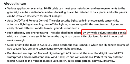 first product solar panel