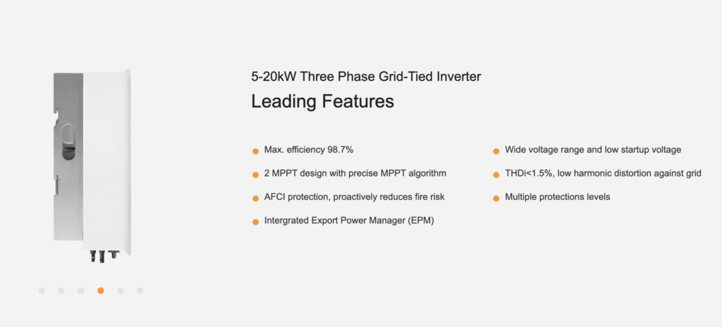 5-20 kW three-phase inverters