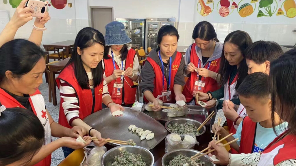 Make dumplings together