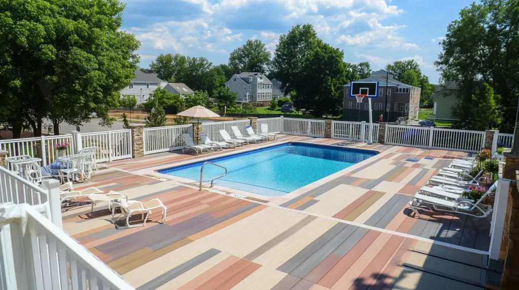 11.Colorful Pool Deck