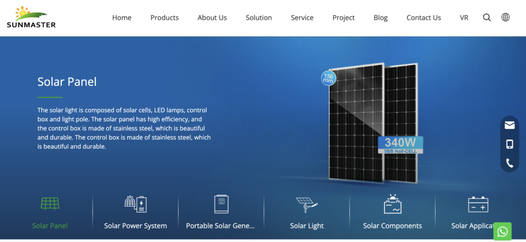 Sunmaster solar street lights