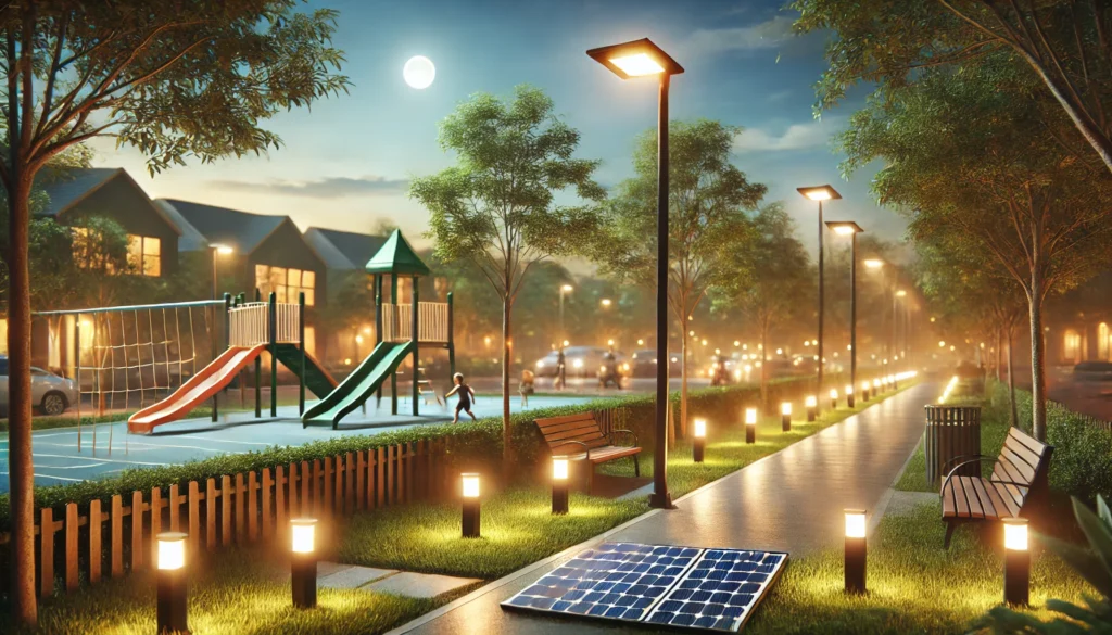 solar lights for public spaces